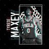 Tyrese Maxey Glitch Effect Phone Case Official Basketball Gifts Merch