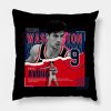 Deni Avdija Basketball Paper Poster Wizards Throw Pillow Official Basketball Gifts Merch