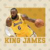 Lebron James Is King Throw Pillow Official Basketball Gifts Merch