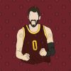 Kevin Love Throw Pillow Official Basketball Gifts Merch
