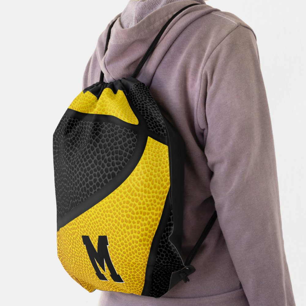 black gold school colors boys girls basketball drawstring bag re4799b8620f54a30a857b91c050db2dc qwkt5 1000 - Basketball Gifts