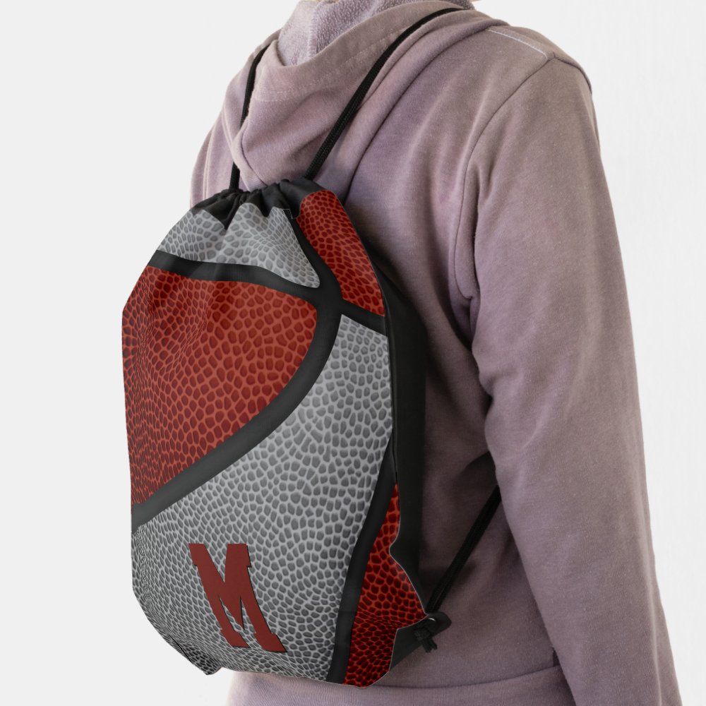 maroon gray team colors boys girls basketball drawstring bag rf2e90b4e62574a47950b8fb1a5e1bdf8 qwkt5 1000 - Basketball Gifts