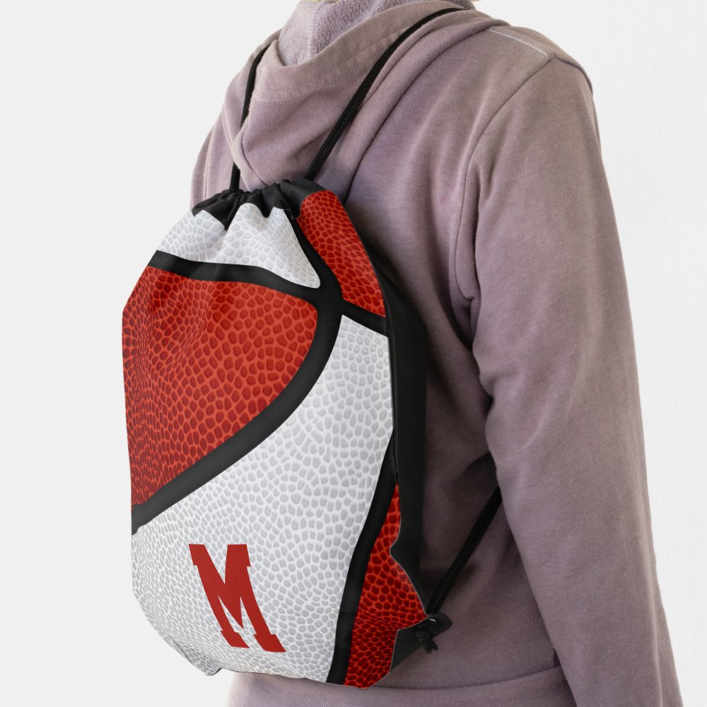 red white team colors girls boys basketball drawstring bag r95f46b9d41534e0e8a336aff2bb43764 qwkt5 1000 - Basketball Gifts