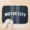 Detroit Basketball City Background Design Bath Mat Official Basketball Gifts Merch