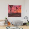 Basketballground And Purple Sunset Tapestry Official Basketball Gifts Merch
