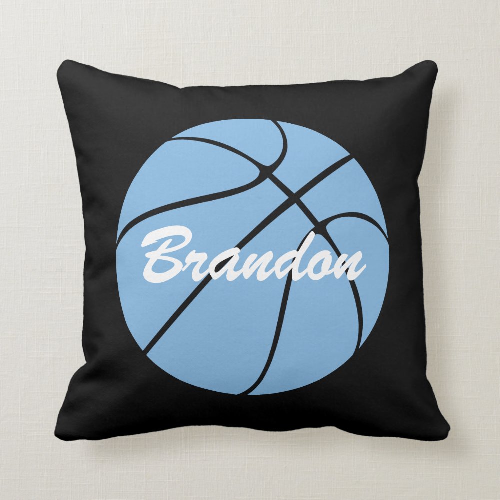 custom carolina blue basketball custom player name throw pillow re827dc0e6f7c46608913846dea7b11d1 6s309 8byvr 1000 - Basketball Gifts